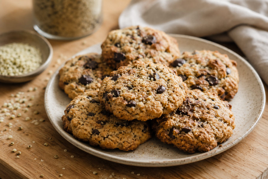 Galletitas con harina de cáñamo